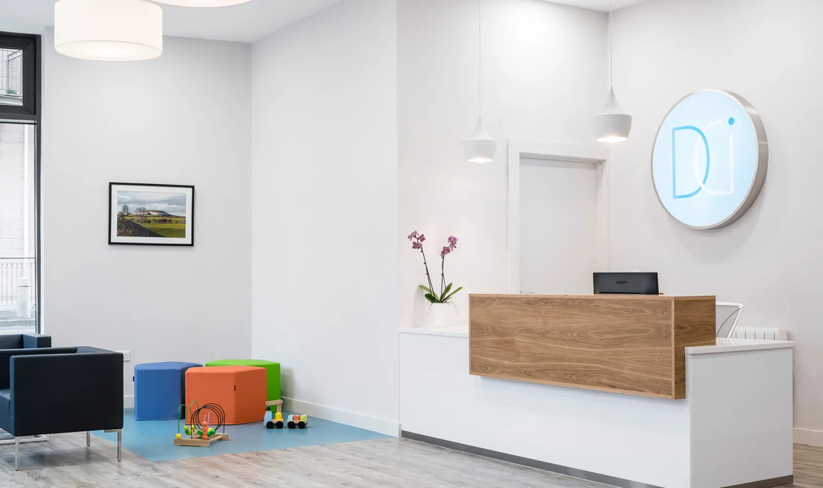 Dental Care Ireland Ashbourne reception area and waiting room.