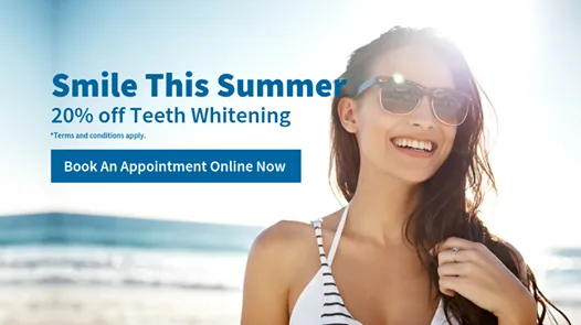 Whitening treatments are in demand as summer approaches and we have a very special offer just for you at all Dental Care Ireland practices