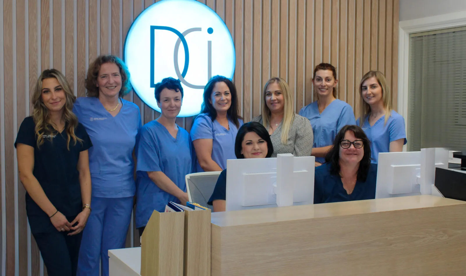 A team photo of the Dental Care Ireland Ennis team.