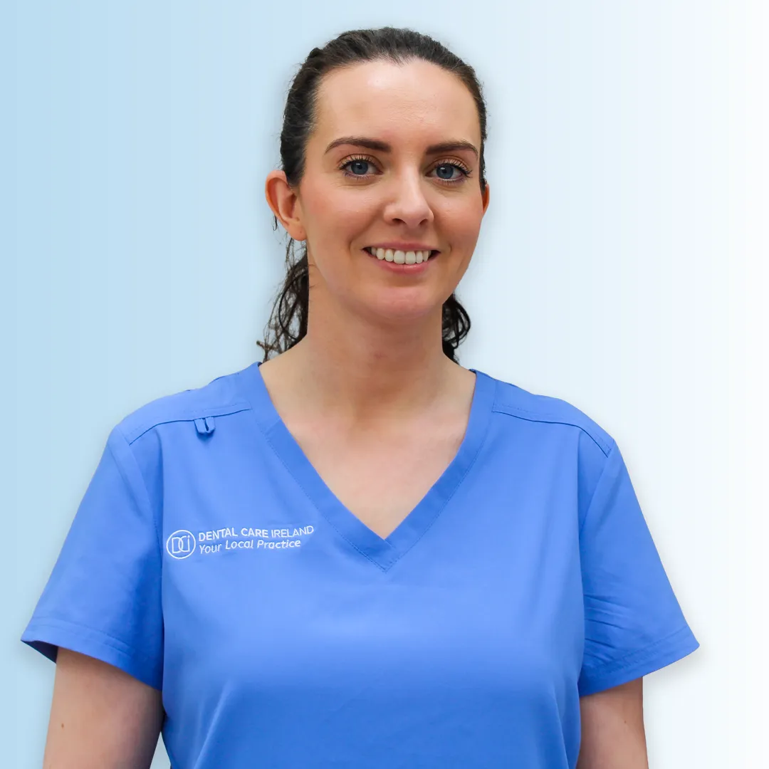 A professional headshot of Dr Shauna Daly at Dental Care Ireland Kells.